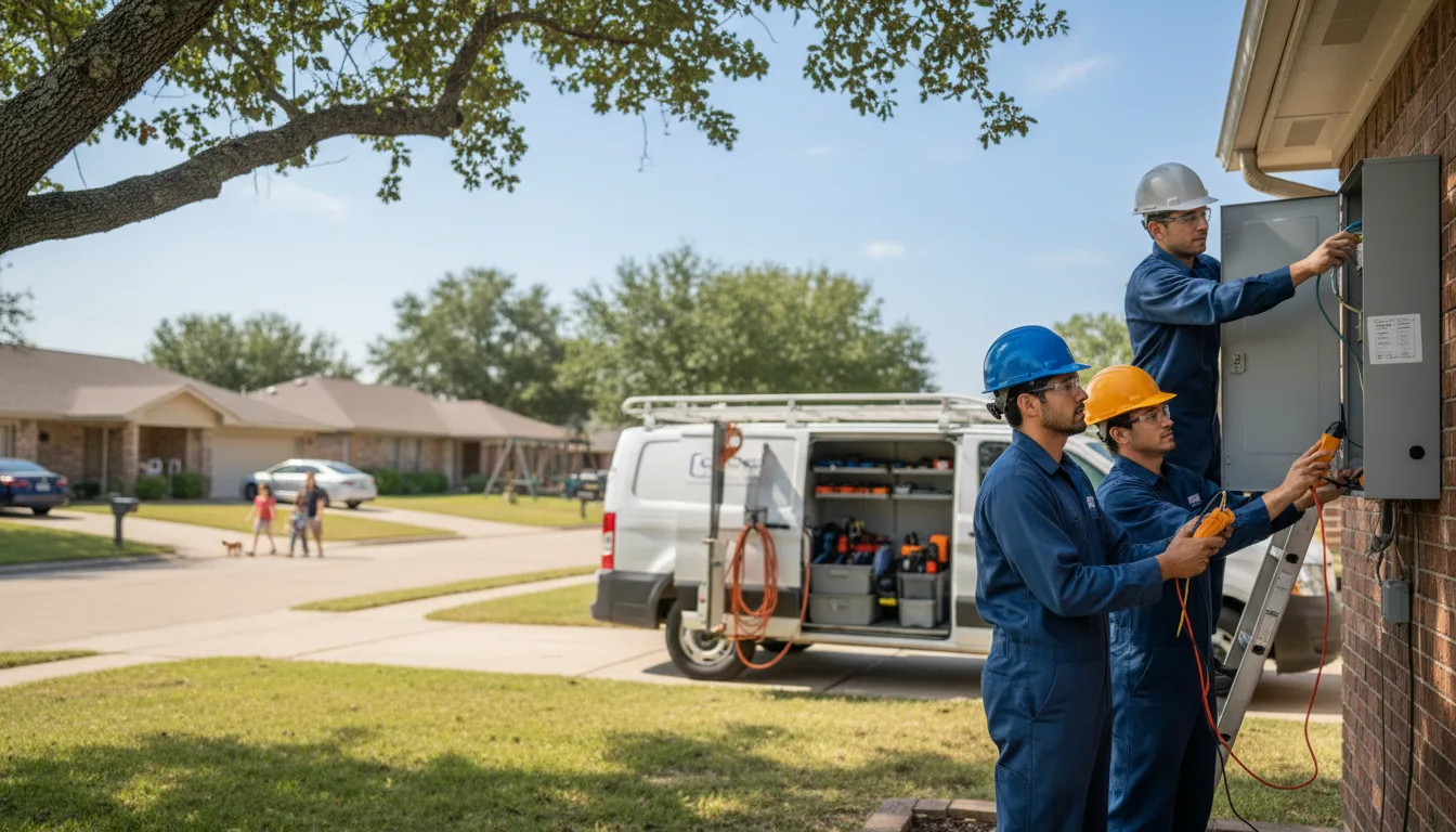 Certified electrician providing emergency electrical services in Woodbine, IA